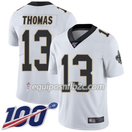 Camiseta Hombre NFL New Orleans Saints Michael Thomas 13 Nike Blanco 100th